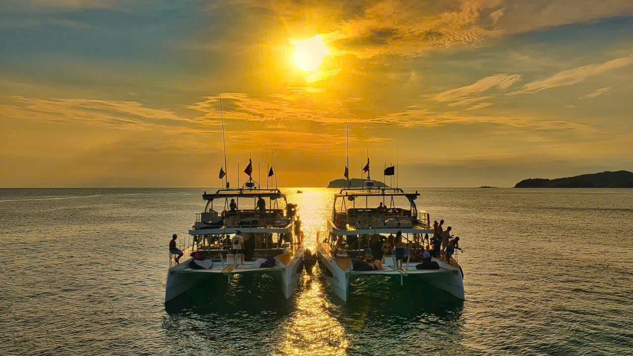 Phu Quoc yacht at sunset
